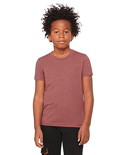Bella + Canvas Youth Jersey Short-Sleeve T-Shirt L HEATHER MAUVE