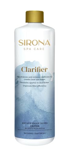 Sirona Spa Care Clarifier for Spas and Hot Tubs Neutralizes and Removes Particles to Create Clear Spa Water 32 oz