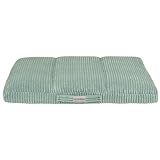 Petsona Hundebett Hundekissen Rippenstrickstoff rutschfeste Unterseite Weichschaum, Grün,L