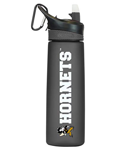 Emporia State Tritan Plastic Frosted Sport Water Bottle, Design-1 - Black
