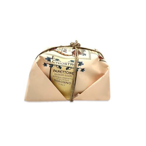 Chiostro Di Saronno Panettone Rustic Hand Wrapped (Marrons Glaces Chestnuts)