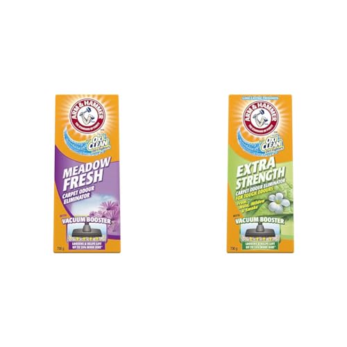 Arm & Hammer - Arm & Hammer Plus OxiClean Meadow Fresh Carpet and Room Odour Eliminator(Packaging May Vary) & Carpet Deodorizer Powder