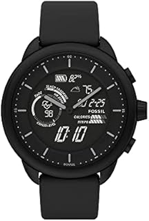 Fossil Unisex Smartwatch Gen 6 Wellness Edition Hybrid, mit Activity Tracker, anpassbaren Tasten, Herzfrequenzmessung, Benachrichtigungen FTW7080