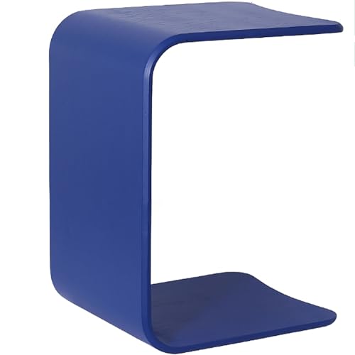 U-Shaped Table, C-Shaped Sofa Side Table, Wooden Living Room Coffee Table, Modern Small Living Room Coffee Table, C-Shaped Side Table, Modern and Simple Living Room Coffee Table(Bl