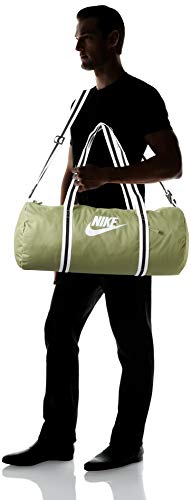 Nike Nk Heritage Duff Gym Bag, Unisex Adulto, Dusty Olive/Dusty Olive/(White), MISC