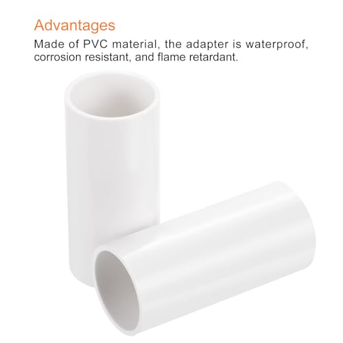 Conducto de PVC acoplador rectos conectores blancos manguera 25 mm 5