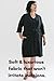 Brobe Post Surgery Robe with 6 Internal Pockets for Mastectomy, Mommy Makeover, Tummy Tuck, Open Heart Surgery (Medium, Black)