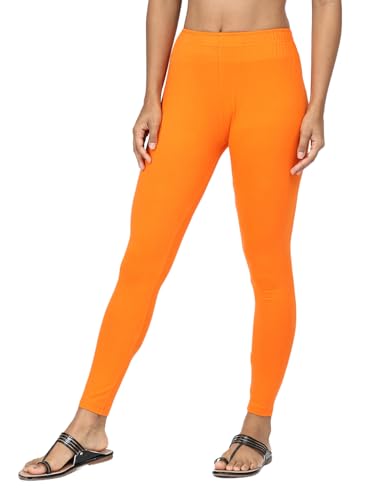 Image of Robinbosky Premium Stretchable Cotton Ankle Legging for Women | Suitable for Formal wear & Casual wear | High-End Elastic Makes The Leggings Squat Proof and Durable for Travel, Yoga, & Workout.