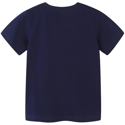 Image of AIWUHE Toddler T Shirts Cotton Summer Tshirts Boys Girls Short Sleeve Tee Tops Casual Graphic Clothes Crew Neck Shirts 2-6Y