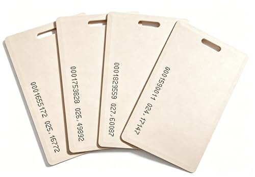 Diseleri 4 Cartes RFID, Les Cartes RFID sont Numérotées. Compatibles avec Les Pointeuses (Badgeuses)