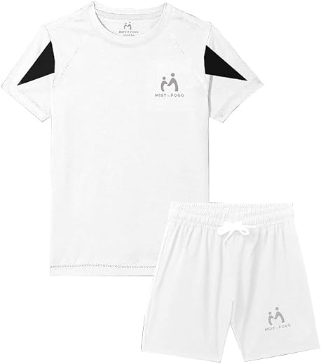 MIST N FOGG Boys and Girls Sports T-Shirts and Short Set