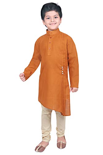 Image of AHHAAAA Kids Ethnic Wear Kurta and Pyjama Set for Boys