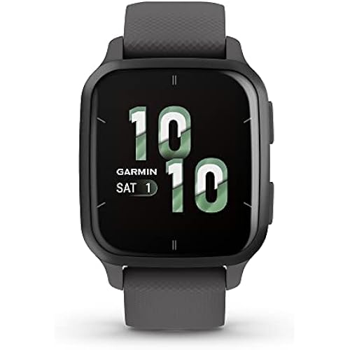 Garmin Venu® Sq 2 GPS Smartwatch, Slate/Shadow Gray