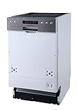 Energieeffizienzklasse E respekta Einbaugeschirrspüler 45cm mit Display, teilintegriert Typ/Modell: GSP 45 TID MA++ Silber
