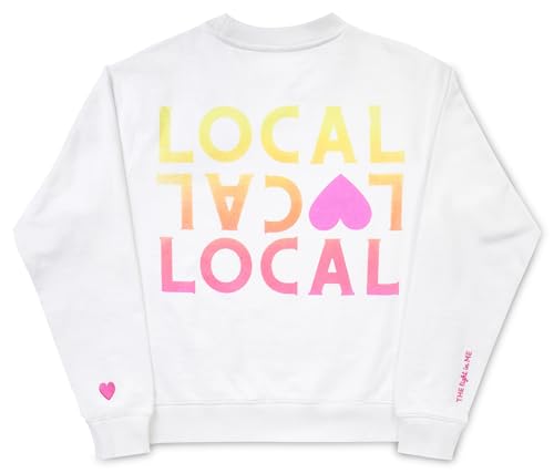 iscream + THEME NYC Big Girls French Terry Crewneck Applique and Embroidered Accent Sweatshirt Collection3