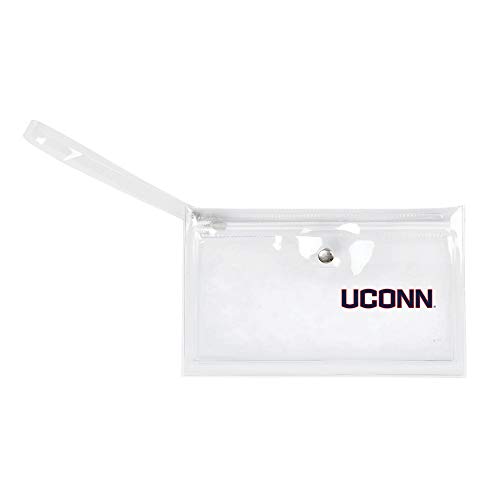 Image of Littlearth - LIWXY NCAA Connecticut Huskies Unisex Ncaancaa Ticket Wristlet, Clear, 9 inch by 5.25 inch