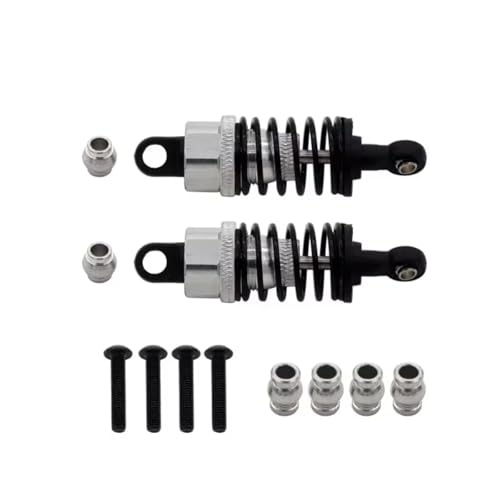 RC�J�[�p�[�c For Tamiya For TT-01 For TT01 For TT-02 For TT02 1/10 2�� �A���~�����V���b�N�A�u�\�[�o�[ �_���p�[�Z�b�g RC�J�[�A�b�v�O���[�h�p�[�c(Silver)