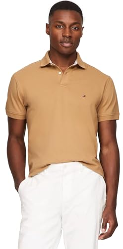 Image of Tommy Hilfiger Men's Short Sleeve Cotton Pique Polo Shirt in Regular Fit 2024 Collection