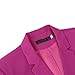 YUNCLOS Women's 2 Piece Office Lady Business Suit Set Slim Fit Blazer Pant, Rose Red