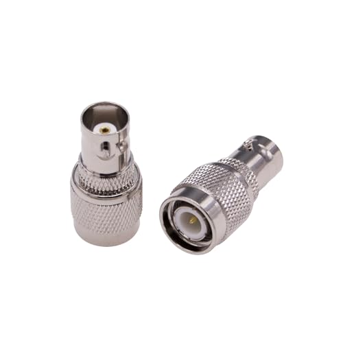 Adaptador Coaxial TNC Macho a BNC Hembra x3 piezas miniatura 2