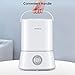 Homech Cool Mist Humidifier, 26dB Quiet Ultrasonic Humidifiers for Bedroom, 4L Air Humidifier for 12-50 Hours of Run Time, 360° Nozzle, Auto Shut-Off and Easy to Clean