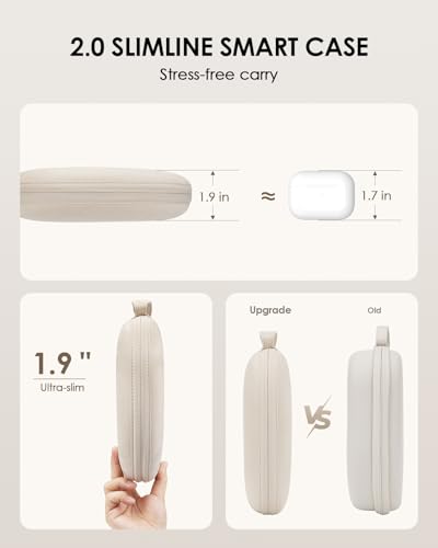 Smart Case 2.0 Slimline for AirPods Max Headphones Supports Sleep Mode, AirPods Max Accessories, Upgrade Anti-Scratch Portable Carry Travel Bag (Starlight)