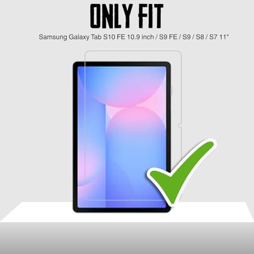 Image of Tempered Glass Screen Protector for Samsung Galaxy Tab S10 Lite 10.9 inch / S9 FE /Tab S11 /S10 FE /S9 /S8 /S7 11 inch Screen Guard for Samsung S10 Lite /S10 FE /S9 FE /S11 /S9 /S8 /S7 Tablet - Pack of 1
