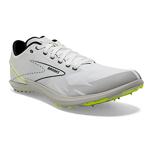 Brooks Draft XC Spikeless Supportive Cross-Country Running Shoe - White/Black/Nightlife - 7 Medium