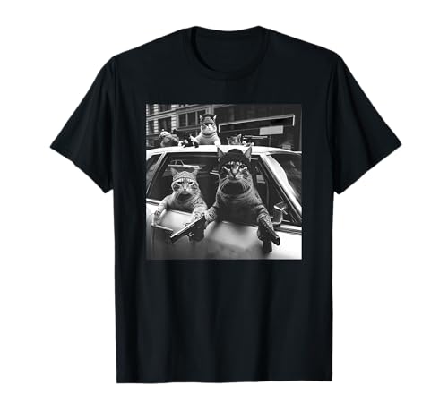 Funny cat Gang Vintage T-Shirt
