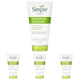Simple Kind to Skin Moisturising Facial Wash 150 ml (Pack of 4)