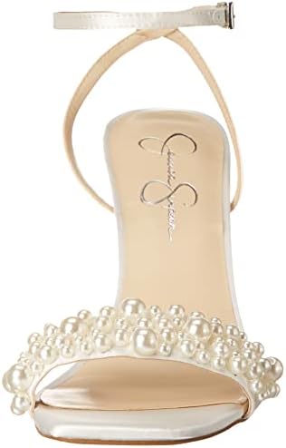 Jessica Simpson Women's Omilira Pearl Sandal High Heel Heeled, White, 10 | Image 1