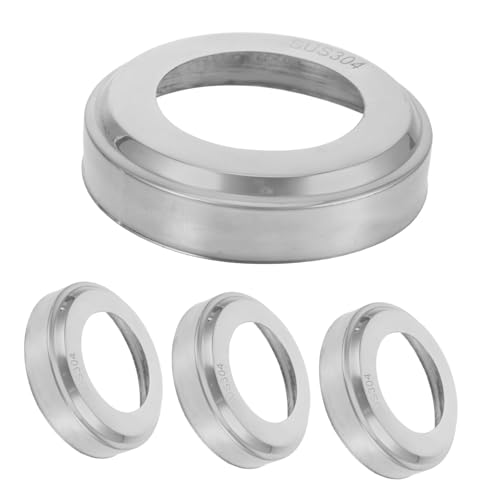 Milisten 4pièces Cache-Rail Acier Inoxydable Épaissi Décoratif Rond Bouchons Échelle De Piscine pour Main Courante Accessoires Robustes Et Résistants Corrosion Lot