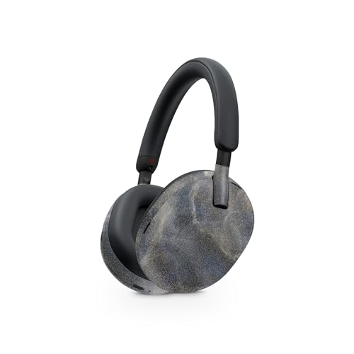 Image of MightySkins Glossy Glitter Skin Compatible with Sony WH-1000XM5 Headphones - Stormy Marble | Protective, Durable High-Gloss Glitter Finish | Easy to Apply