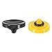 PATIKIL Camera Shutter Button, 2 Pack Soft Shutter Release Button Pure Copper Camera Button Concave, Black/Yellow