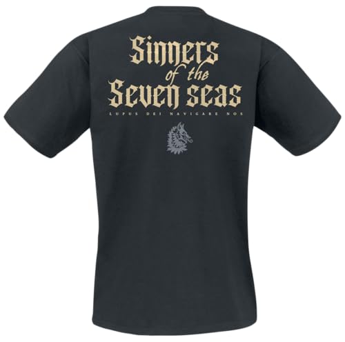 Powerwolf Sinners of The Seven Seas Homme T-Shirt Manches Courtes Noir – vue 2