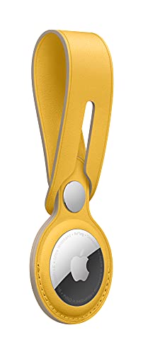 Image of Apple AirTag Leather Loop - Meyer Lemon