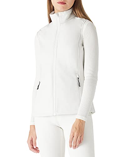 Outdoor Ventures Women's Softshell Gilets Lightweight Sleeveless Jacket Waterproof Windproof Running Vest Fleece Lined Outwear for Cycling Hiking Golf White S/UK10