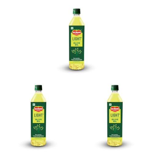 Image of Del Monte Light Olive Oil (Imported) | Extra Light in Flavour & Aroma | Ideal for Everyday Indian Cooking - Deep Frying, Curries, Roasting & Sauteing | High MUFA & Rich in Antioxidants | 1L PET Bottle