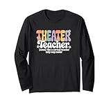 Photo Gallery retro groovy teatro insegnante stage arts back to school maglia a manica Photo Gallery retro groovy teatro insegnante stage arts back to school maglia a manica