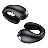 Boytond Ultra Open Ear Earbuds - Ergonomic Clip-On Earbuds, Small Bone Conduction Over-The-Ear Headphones with Waterproof Design, Perfect Running Headphones for Sports and Fitness, Carbon Black