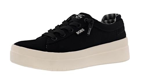 Skechers Womens Bobs D'vine Sky- Prime Pace Platform Canvas Upper Shoes