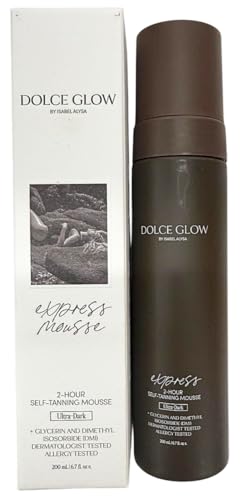 DOLCE GLOW Express Ultra Dark 2-Hour Self-Tanning Mousse with Glycerin & DMI
