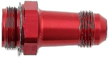 700108 Straight Fitting 8 AN Male to 7/8-20 in Male Carb Inlet Red 700108