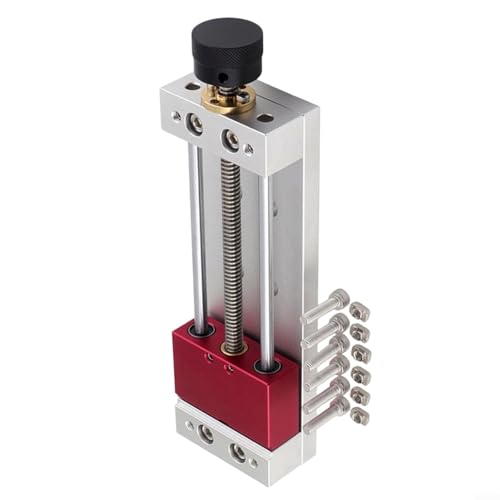 EXTRWORY Tornillo de banco de mesa para máquina de grabado CNC perforación pequeña mesa de soldadura LTY-59100 cuerpo de metal de aluminio con ranura ligera