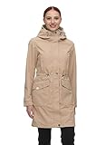 Ragwear SUMMER RELOVED REMAKE Damen Frauen Parka,Mantel,Übergangsmantel,Übergangsjacke mit Kapuze,Schwarz,L