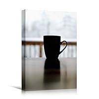 Canvas Wall Art Tea Coffee Drinks Farmhouse/Country Kitchen Multicolor Photography Relax/Calm - 12x18 inches