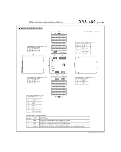 Alimentation 480W 24V 36V 48V DRS-480-24 boîtier métal premium - 4