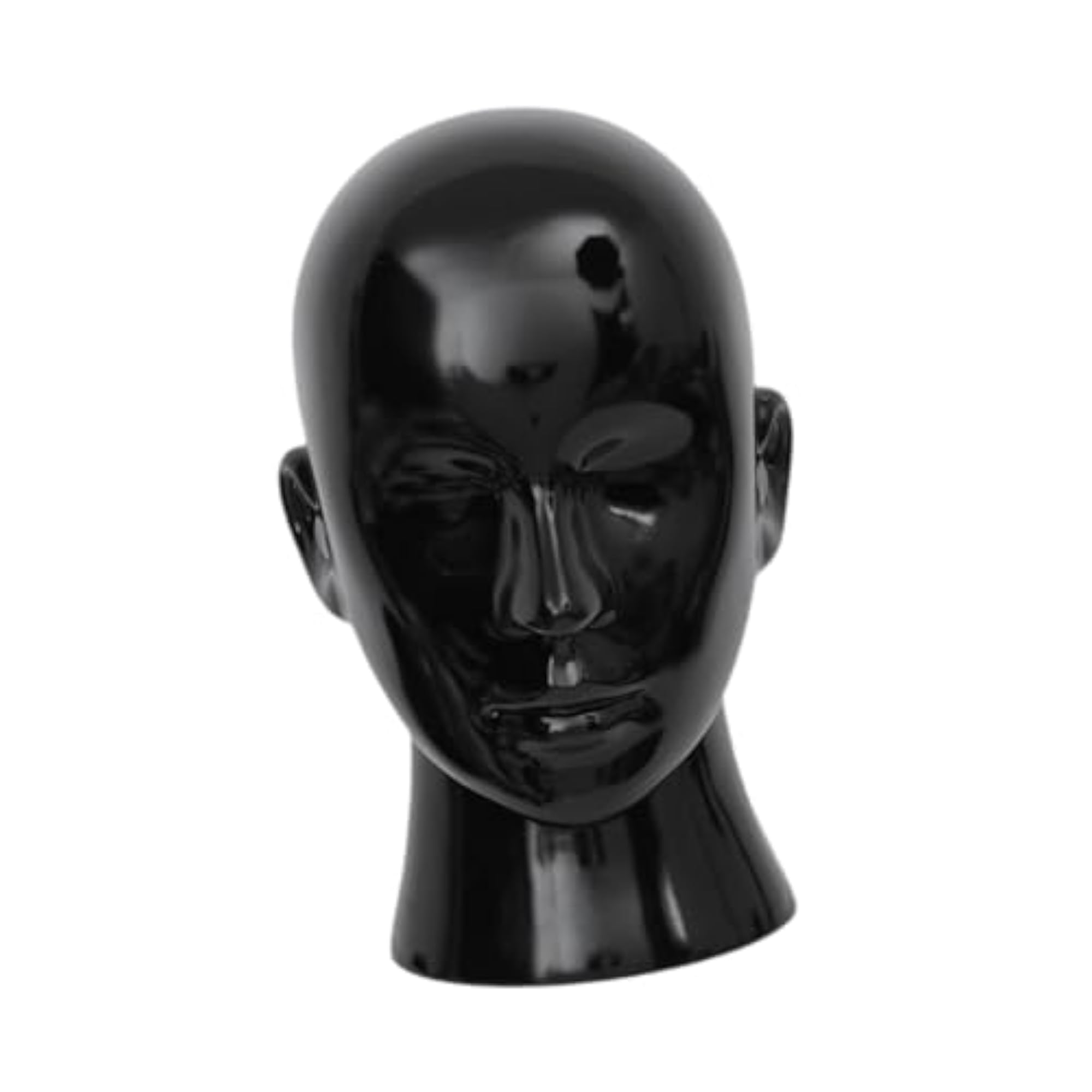 Mannequin Head Stand for Wigs and Accessories, Black