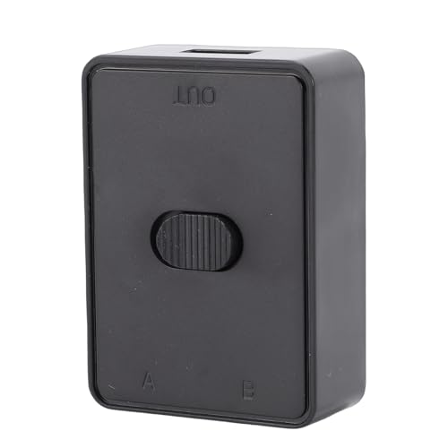 Jectse Sélecteur de Commutateur USB 3.0, Commutateur USB 2 en 1 pour Le Partage D'imprimante, Commutation Transparente avec Transfert de Données à Grande Vitesse pour PC et