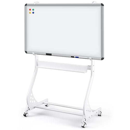 Hicarer Adjustable Whiteboard Mobile Stand on Wheels